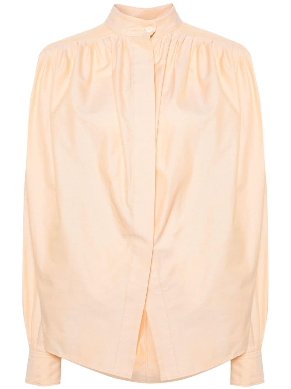 ETRO pleated cotton shirt - Orange von ETRO