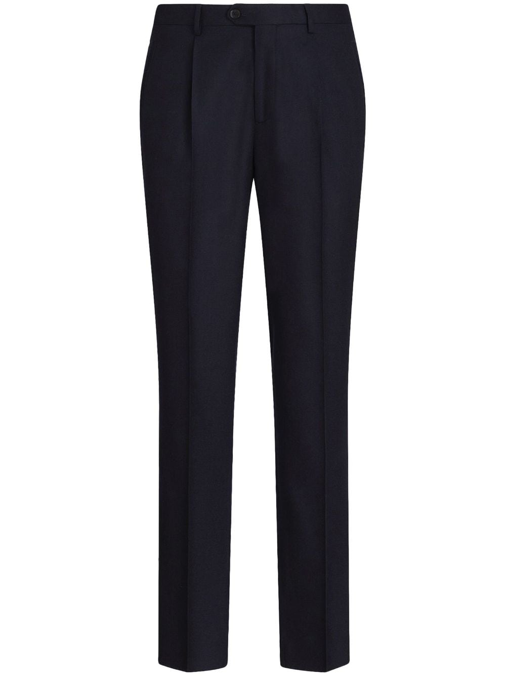 ETRO pressed-crease wool trousers - Blue von ETRO