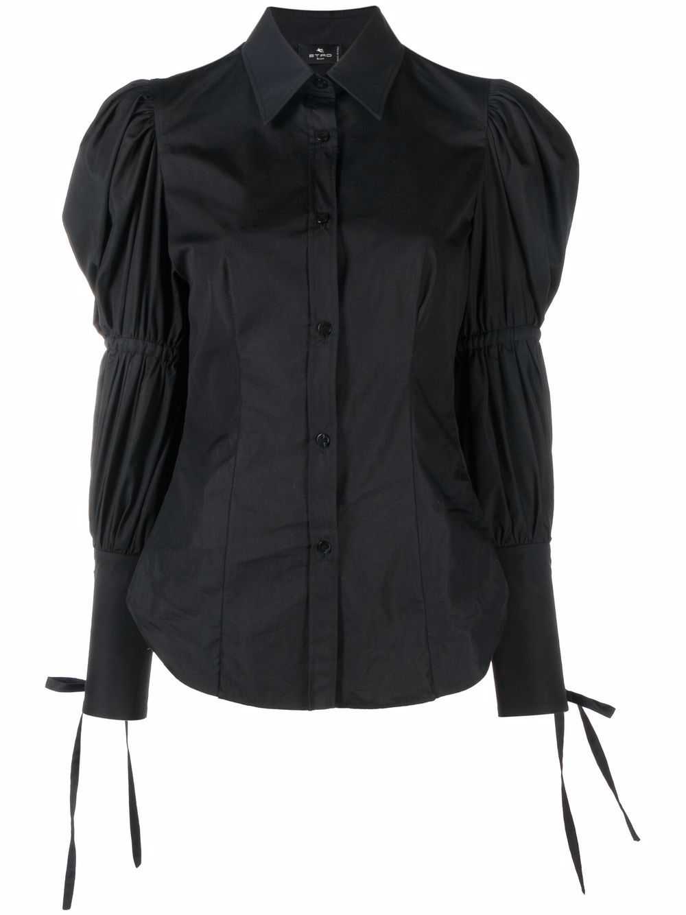 ETRO puff-sleeve cotton shirt - Black von ETRO