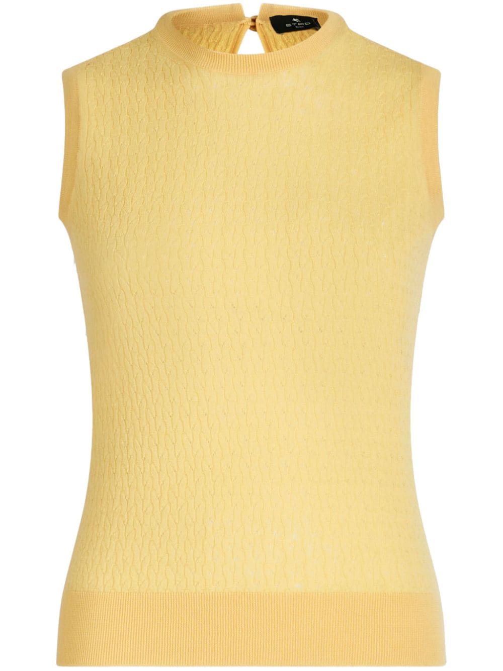 ETRO sleeveless wool top - Yellow von ETRO