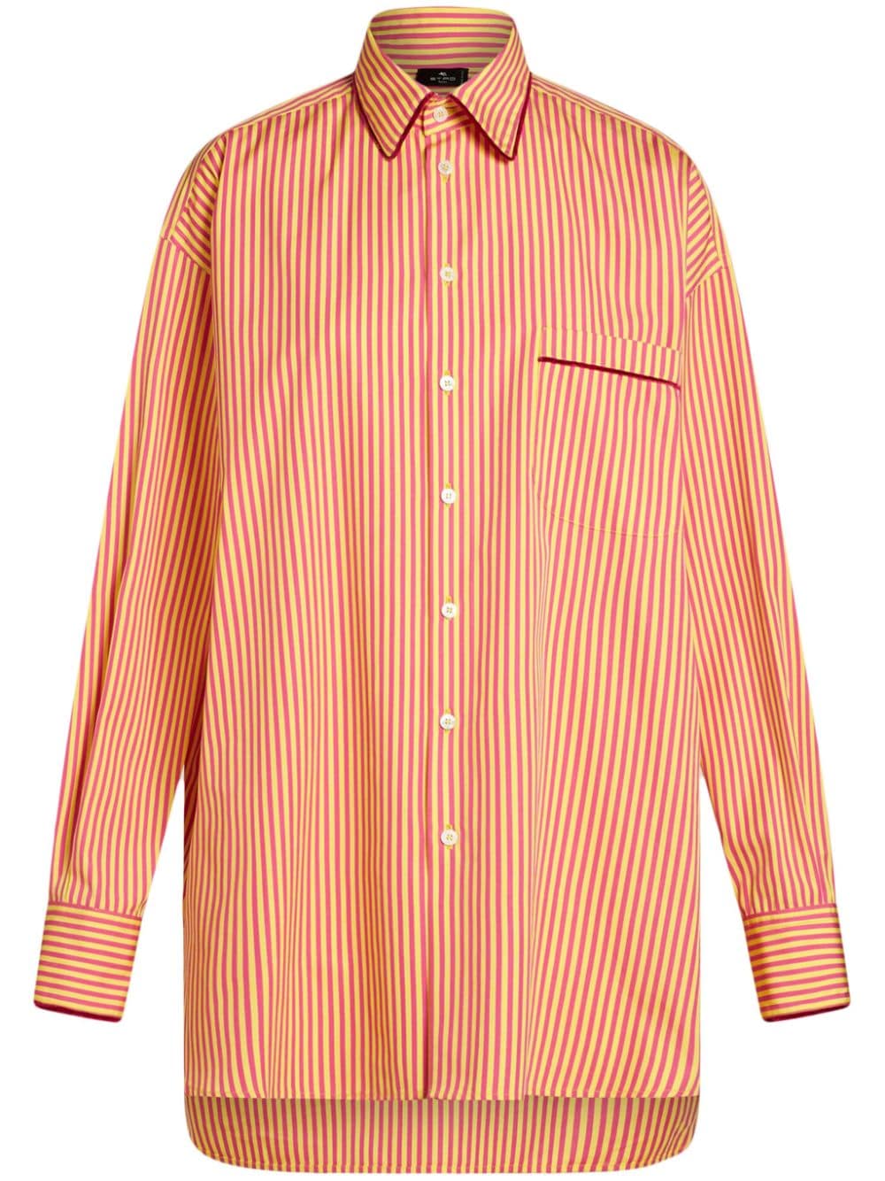 ETRO striped cotton shirt - Pink von ETRO