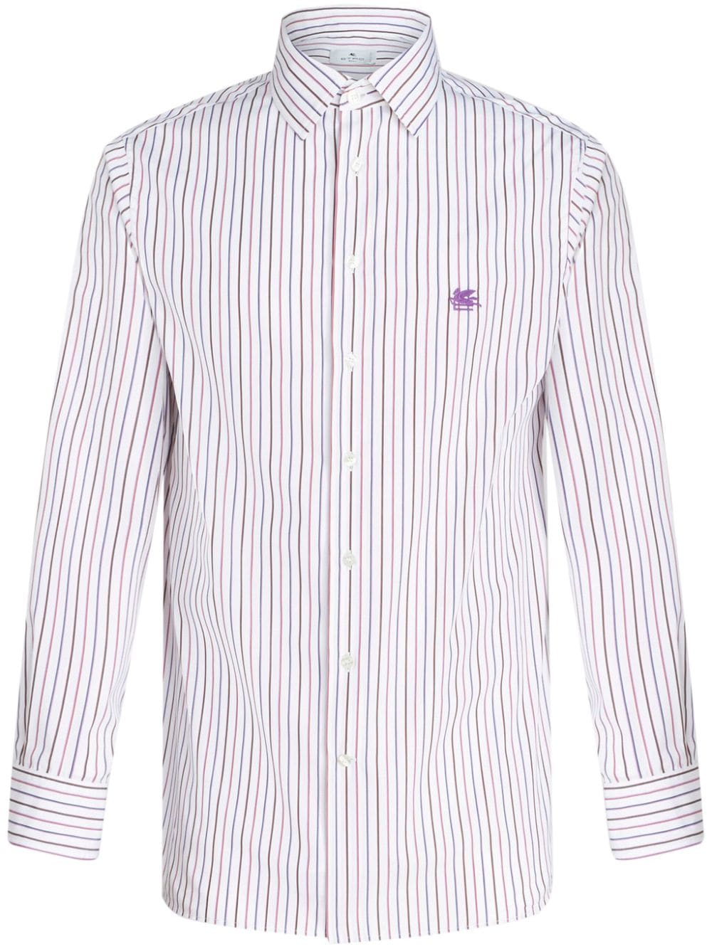 ETRO striped cotton shirt - White von ETRO