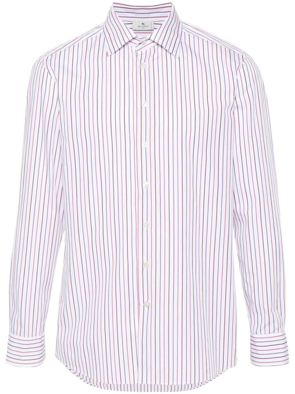 ETRO striped cotton shirt - White von ETRO