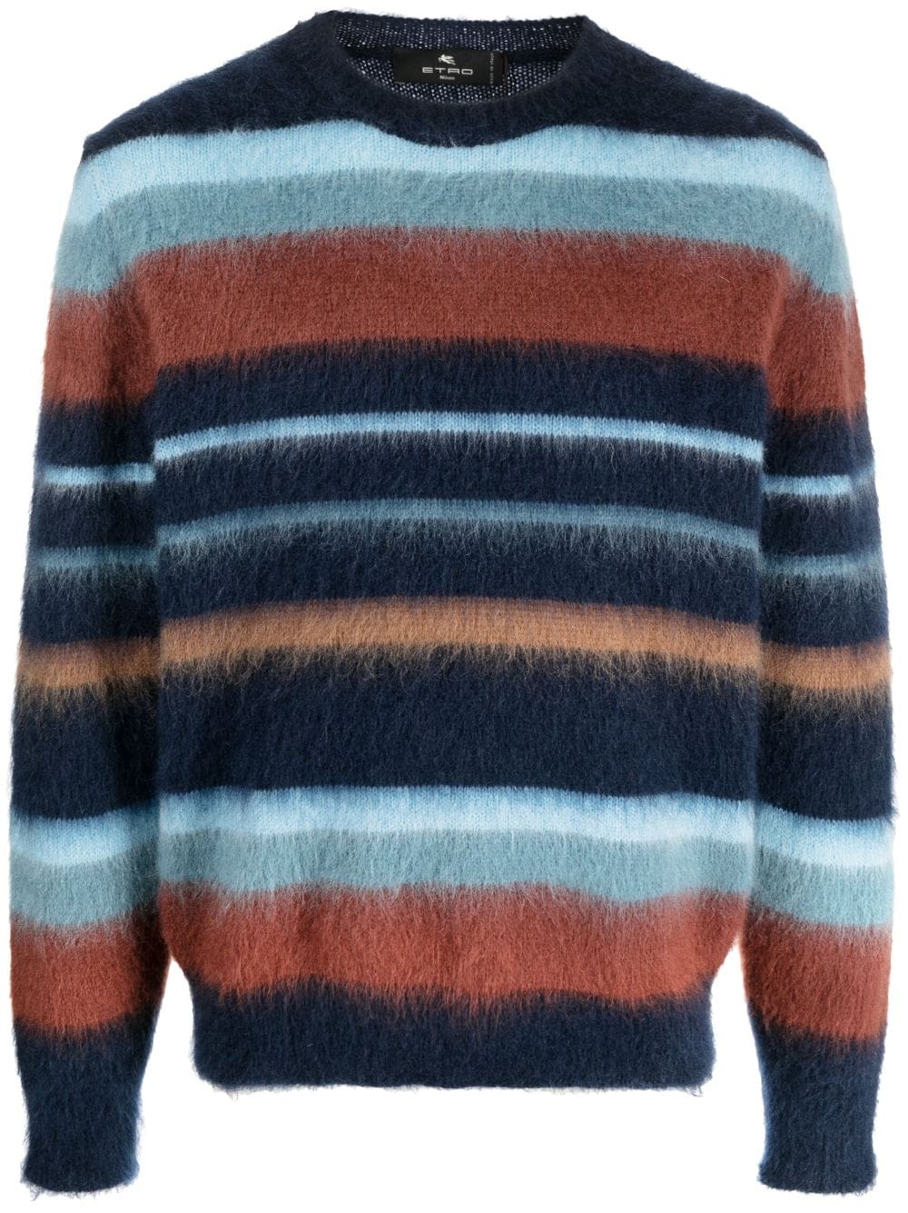 ETRO striped mohair-wool sweatshirt - Blue von ETRO