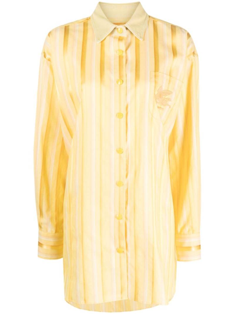 ETRO striped shirt dress - Yellow von ETRO