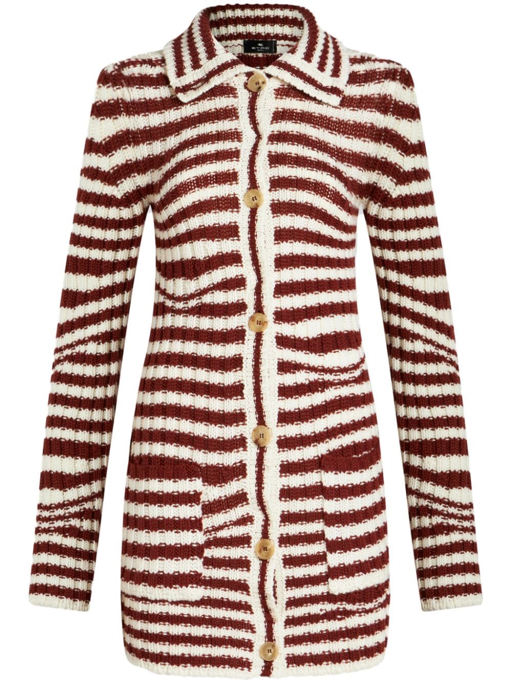 ETRO striped wool cardigan - Red von ETRO