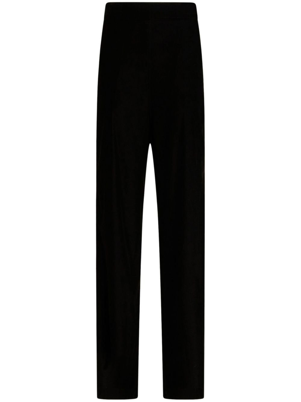 ETRO velvet straight-leg trousers - Black von ETRO
