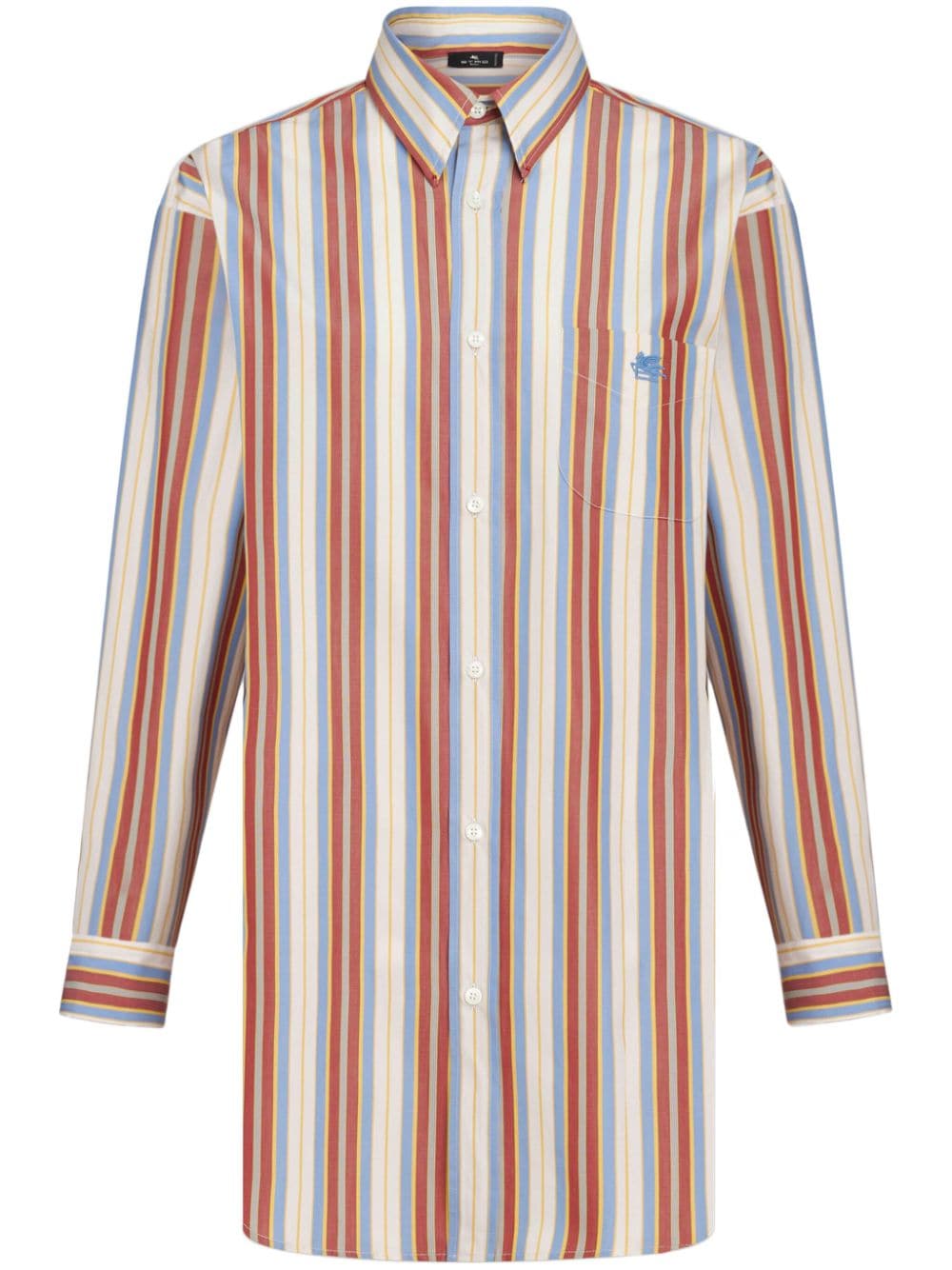 ETRO vertical-stripe cotton shirt - Neutrals von ETRO