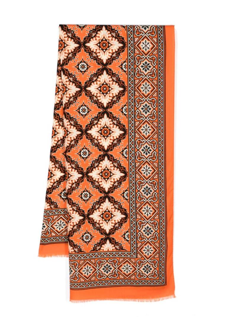 ETRO wool fringed scarf - Orange von ETRO