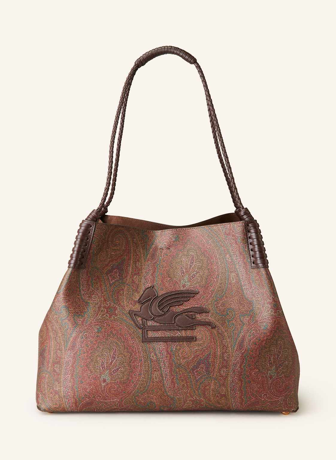 Etro Shopper Libra Pegaso Mit Pouch braun Etro Shopper Libra Pegaso Mit Pouch braun von ETRO