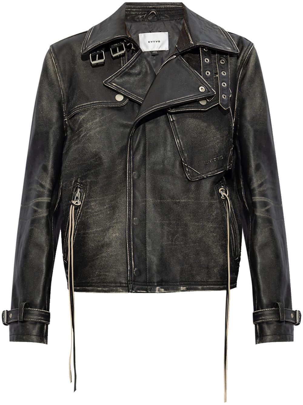 EYTYS Achilles leather biker jacket - Black von EYTYS