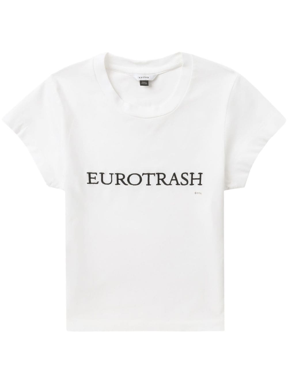 EYTYS Zion slogan-embroidered T-shirt - White von EYTYS