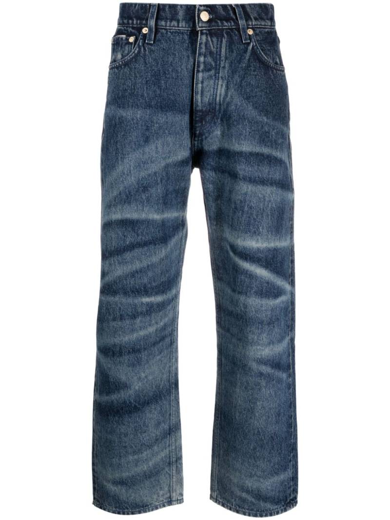EYTYS logo-patch cotton wide-leg jeans - Blue von EYTYS