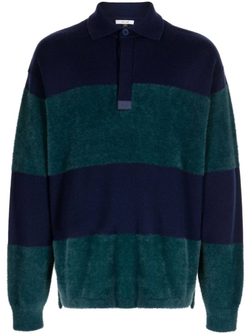 EYTYS striped brushed wool-blend jumper - Blue von EYTYS