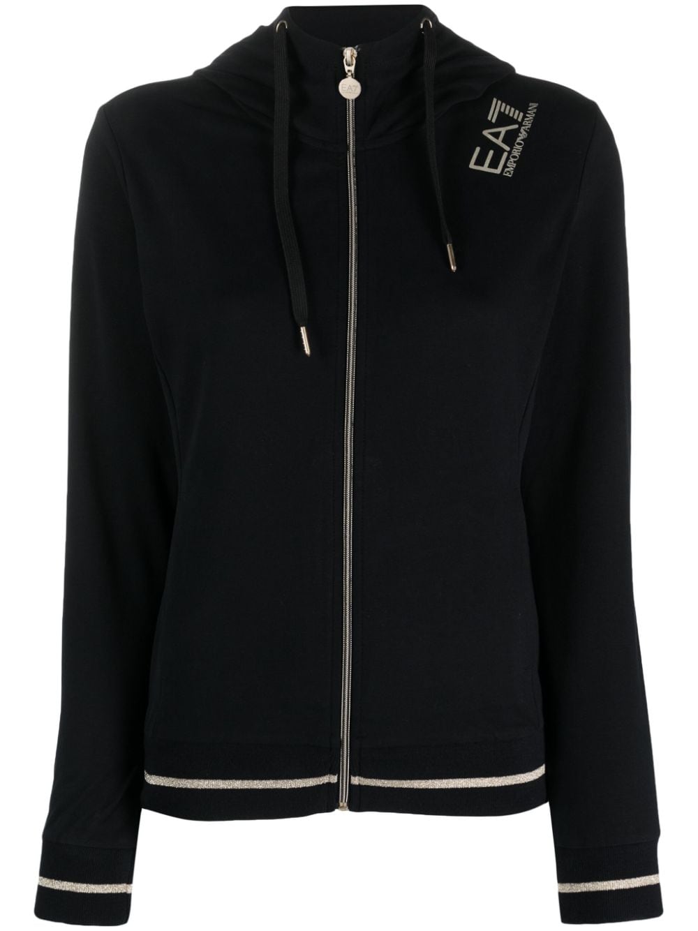 Ea7 Emporio Armani Core Lady zip-up hoodie - Black von Ea7 Emporio Armani