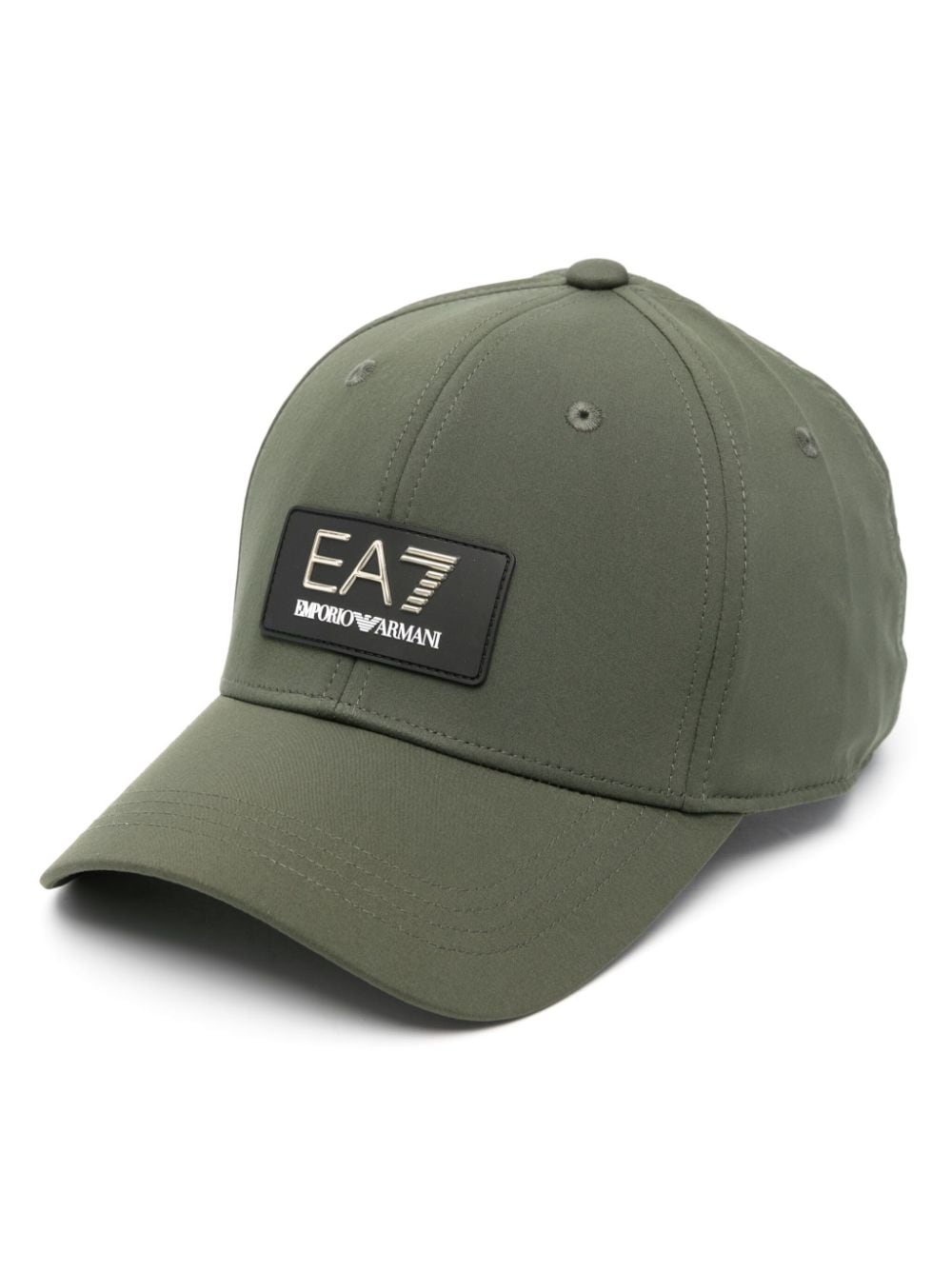 Ea7 Emporio Armani logo-appliqué baseball cap - Green von Ea7 Emporio Armani