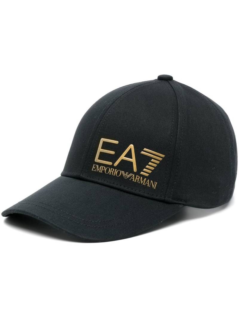 Ea7 Emporio Armani logo-embossed baseball cap - Black von Ea7 Emporio Armani