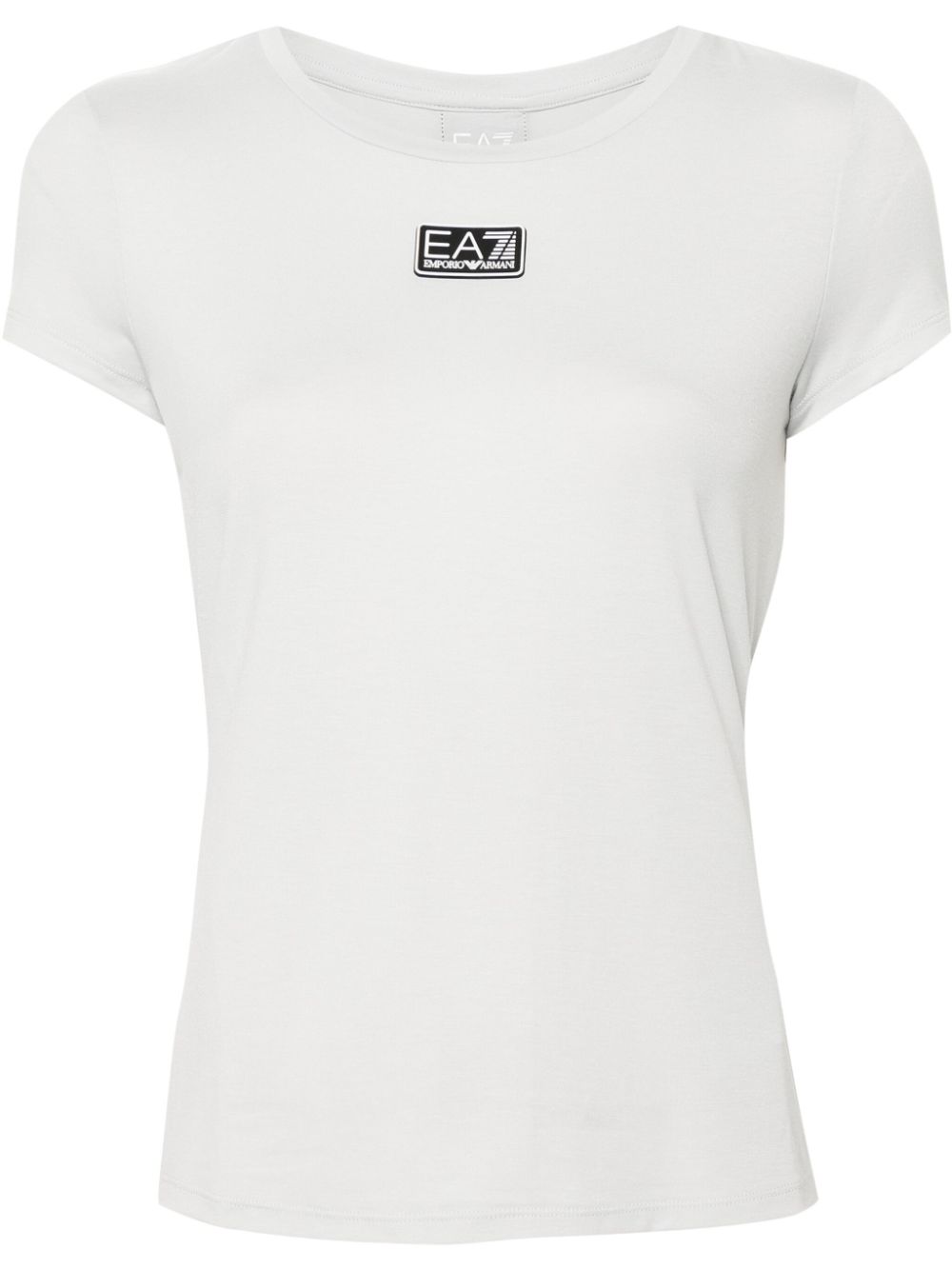 Ea7 Emporio Armani logo-patch T-shirt - Grey von Ea7 Emporio Armani