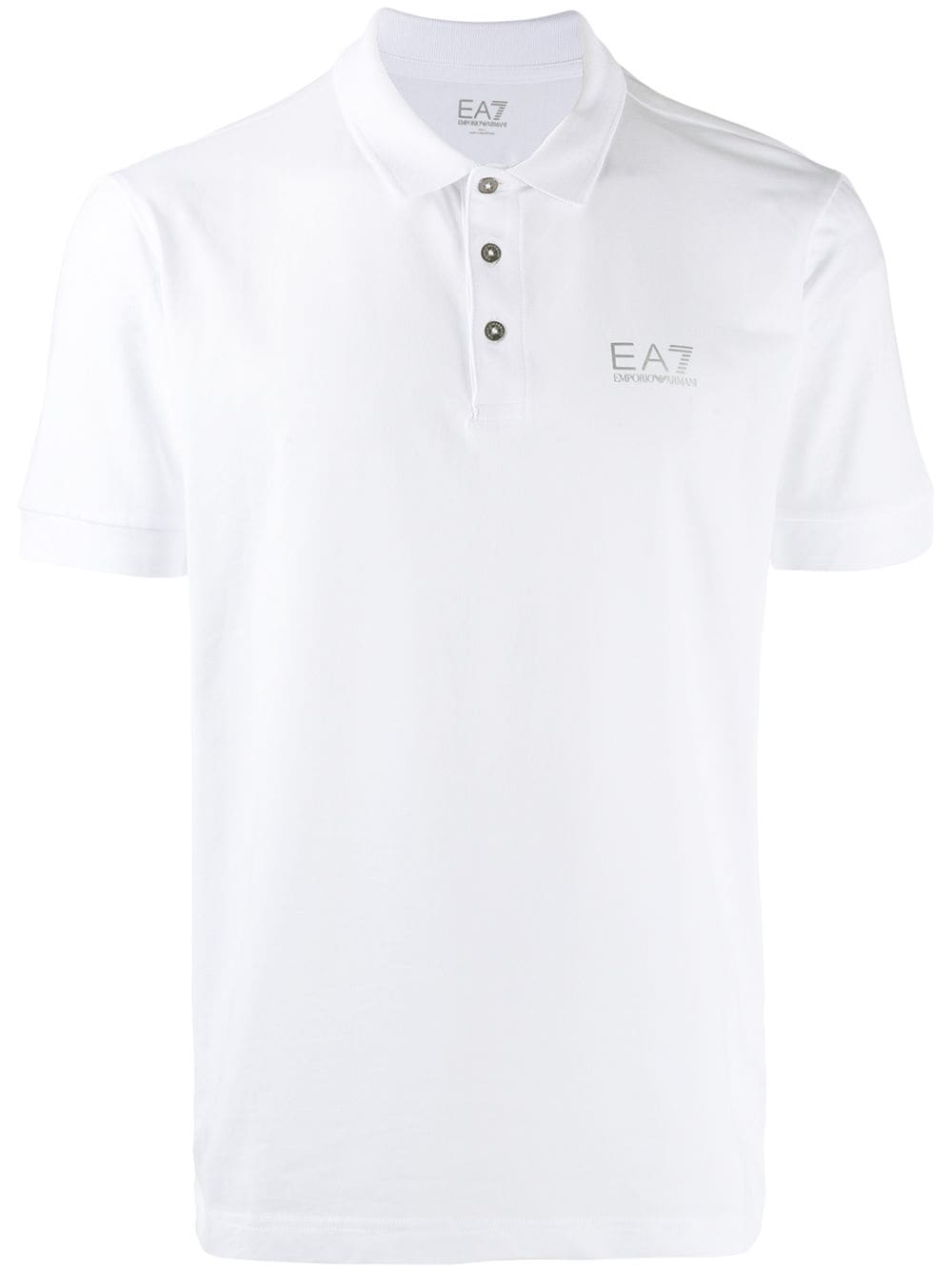 Ea7 Emporio Armani logo polo shirt - White von Ea7 Emporio Armani