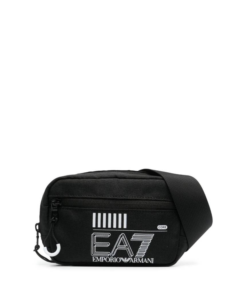 Ea7 Emporio Armani logo-print belt bag - Black von Ea7 Emporio Armani