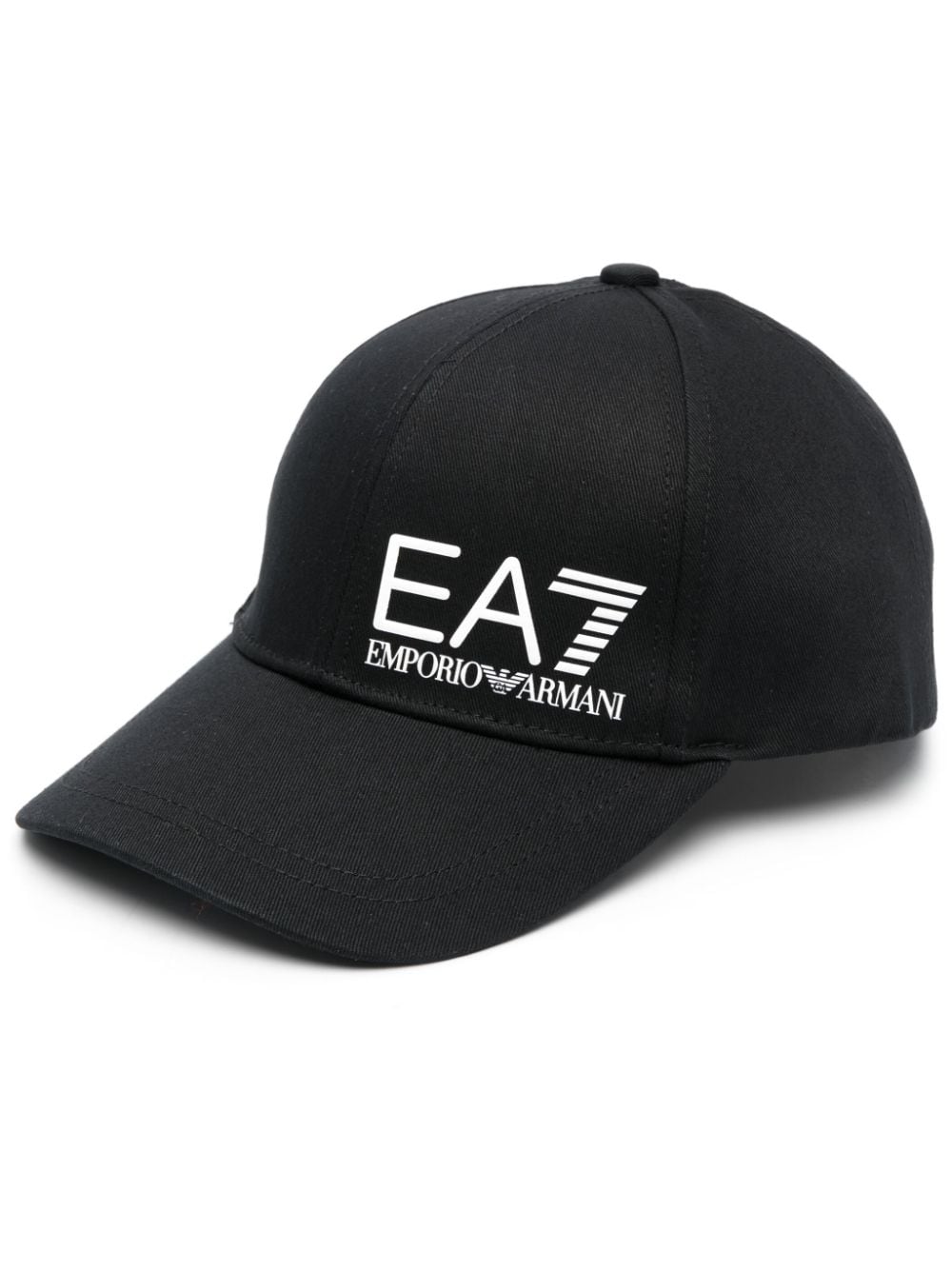 Ea7 Emporio Armani logo-print cap - Black von Ea7 Emporio Armani