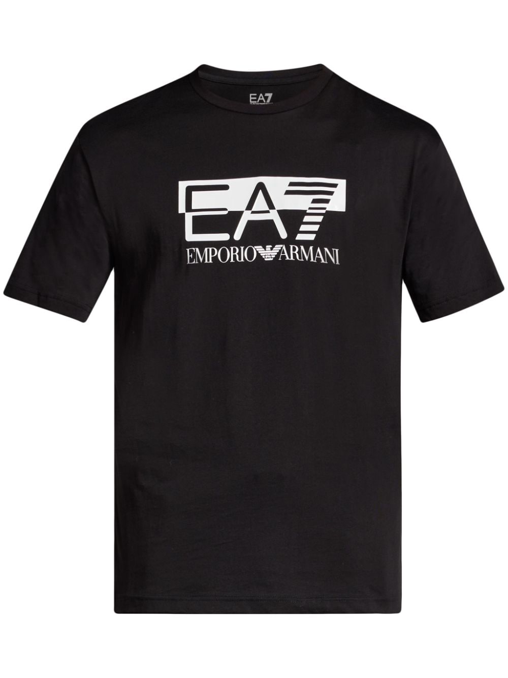 Ea7 Emporio Armani logo-print cotton T-shirt - Black von Ea7 Emporio Armani