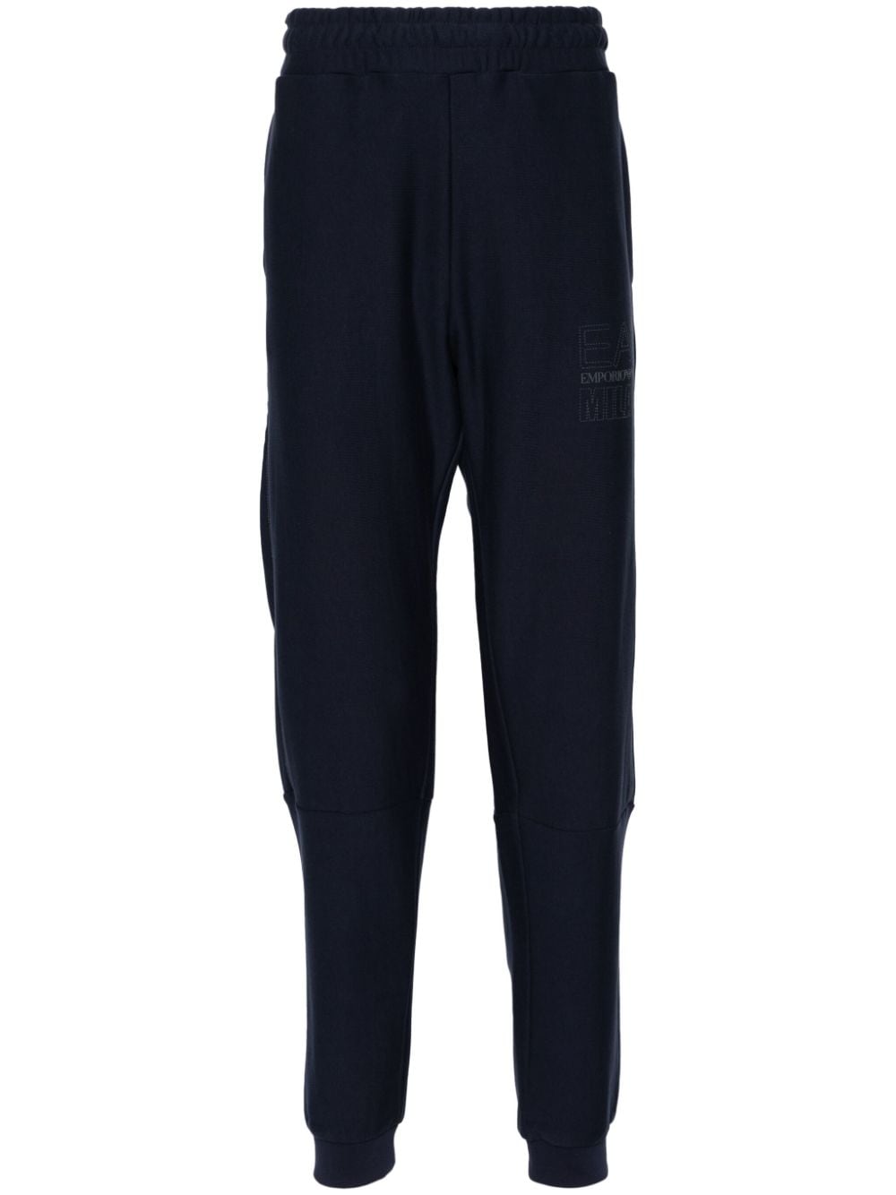 Ea7 Emporio Armani logo-print cotton track pants - Blue von Ea7 Emporio Armani