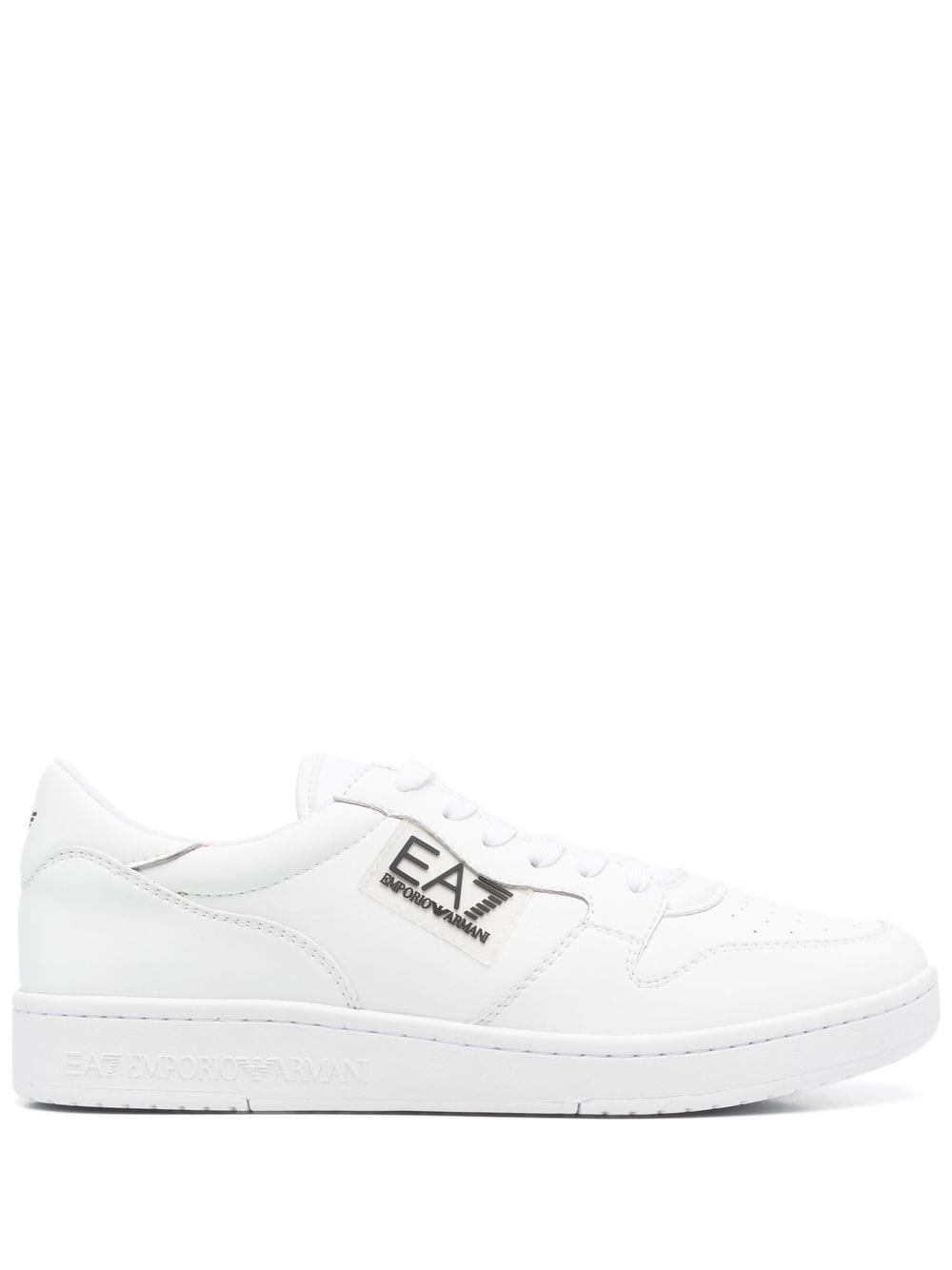 Ea7 Emporio Armani logo-print lace-up sneakers - White von Ea7 Emporio Armani