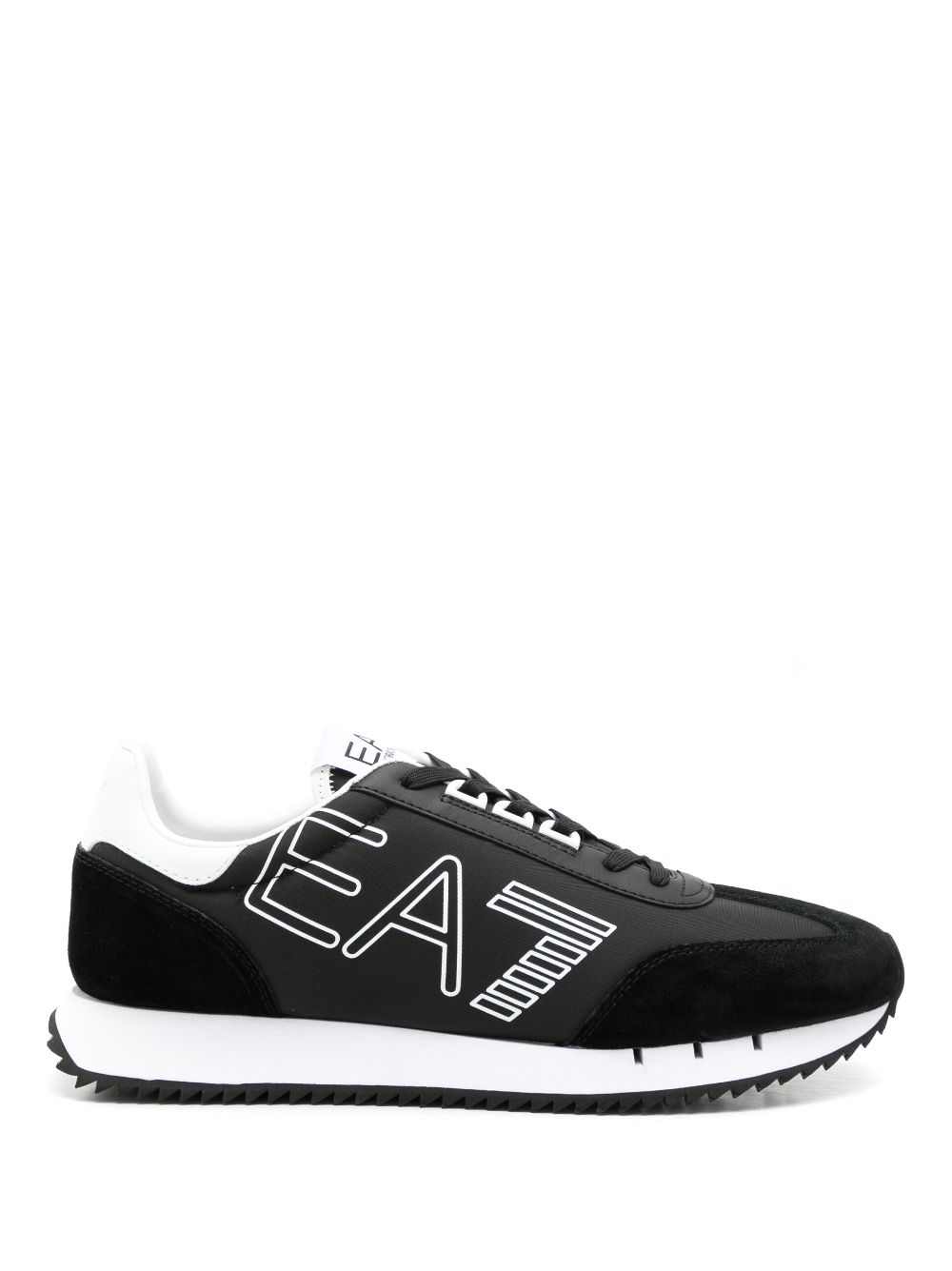 Ea7 Emporio Armani logo-print panelled sneakers - Black von Ea7 Emporio Armani