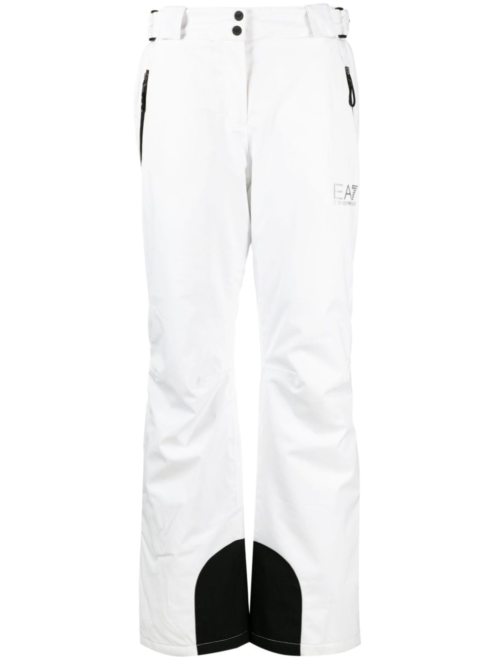 Ea7 Emporio Armani logo-print ski trousers - White von Ea7 Emporio Armani