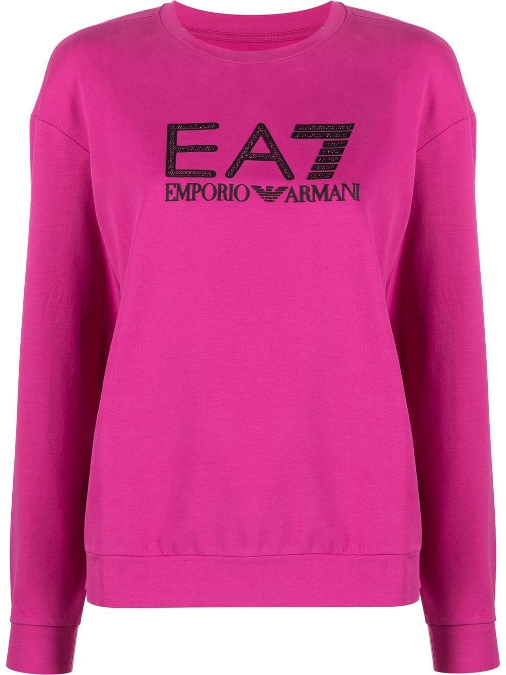 Ea7 Emporio Armani logo-print sweatshirt - Pink von Ea7 Emporio Armani