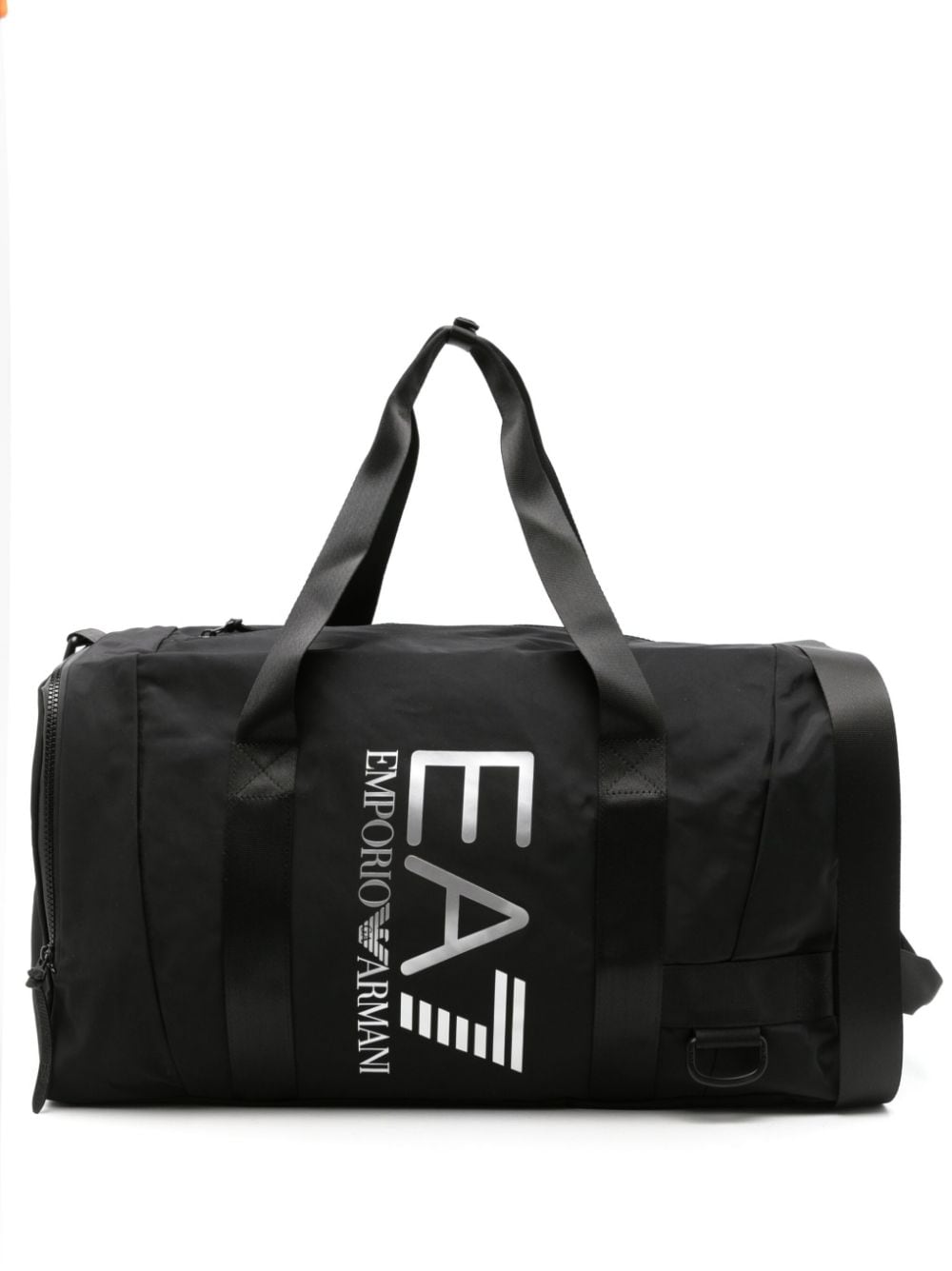 Ea7 Emporio Armani logo-print zipped holdall - Black von Ea7 Emporio Armani