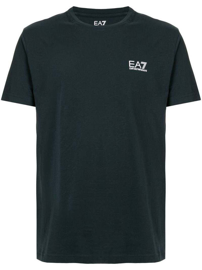Ea7 Emporio Armani logo printed T-shirt - Blue von Ea7 Emporio Armani