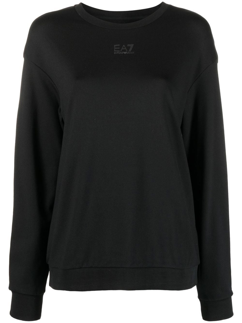 Ea7 Emporio Armani round-neck knit jumper - Black von Ea7 Emporio Armani