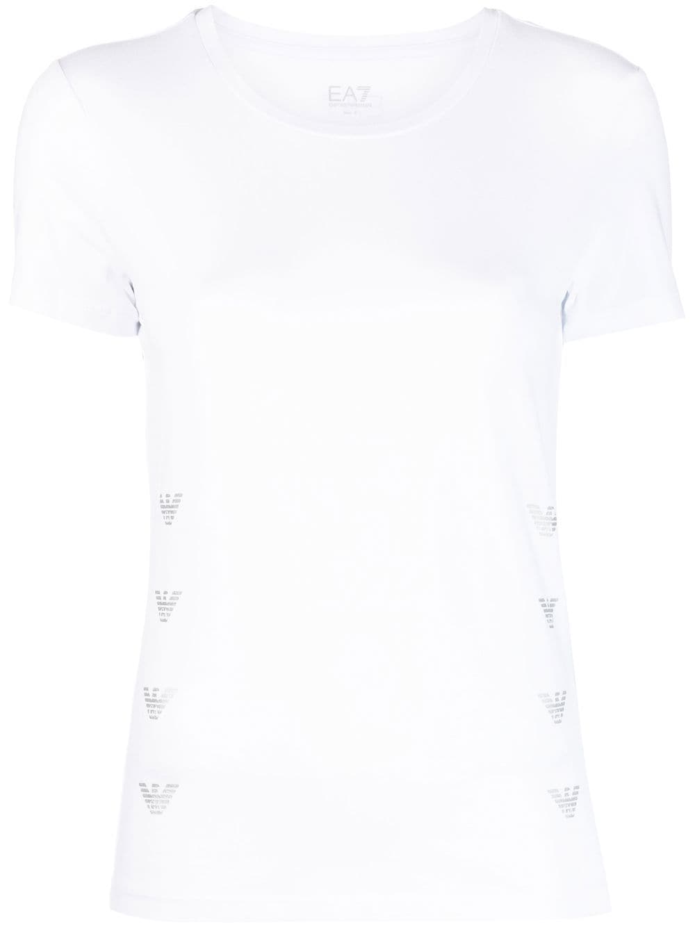 Ea7 Emporio Armani solid cotton-modal t-shirt - White von Ea7 Emporio Armani