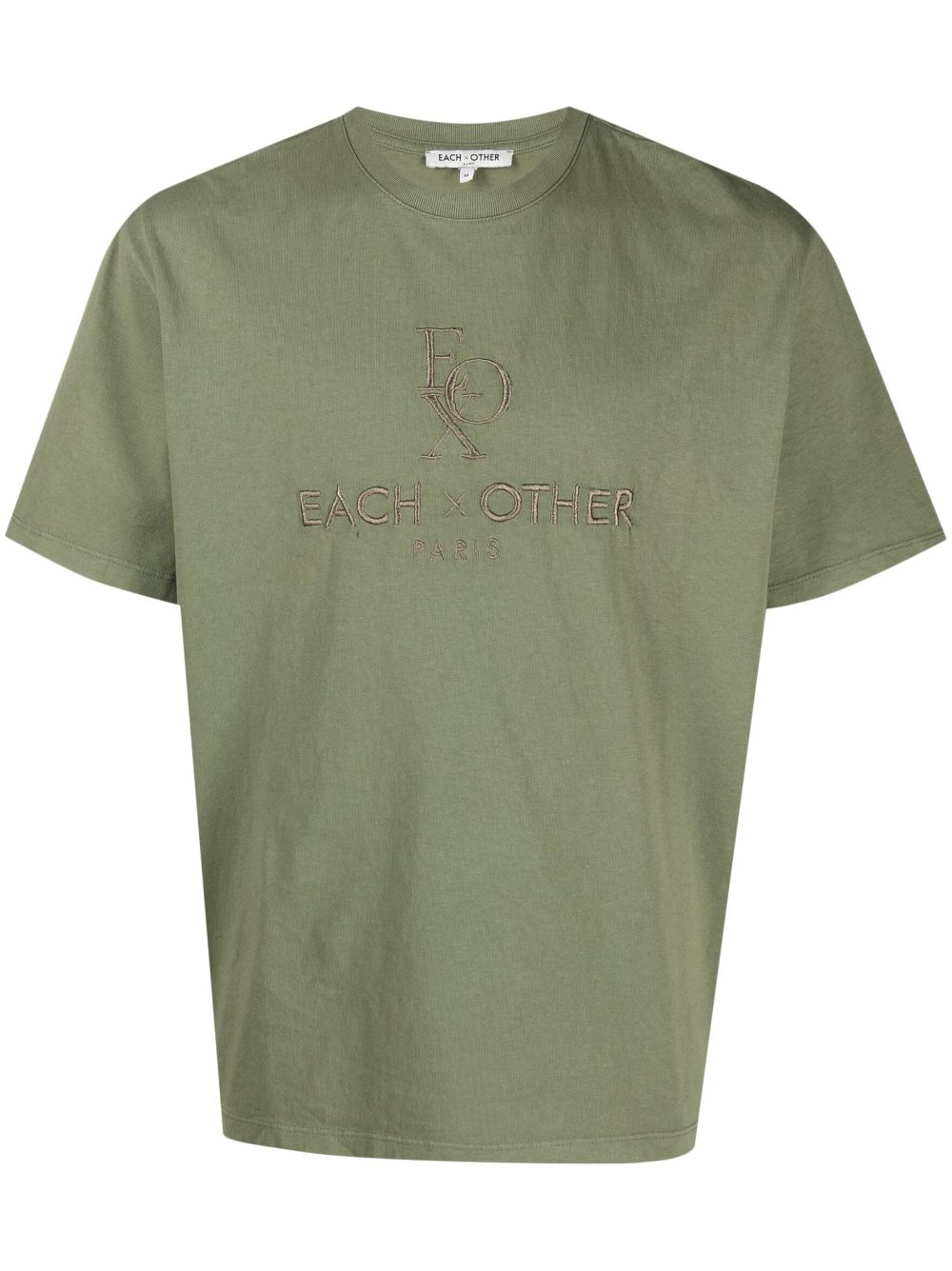 Each X Other logo-embroidered cotton T-shirt - Green von Each X Other