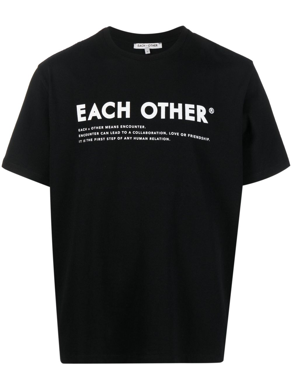 Each X Other logo-print cotton T-shirt - Black von Each X Other