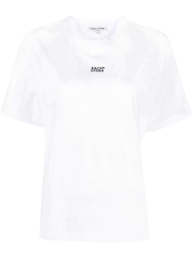 Each X Other logo-print cotton T-shirt - White von Each X Other