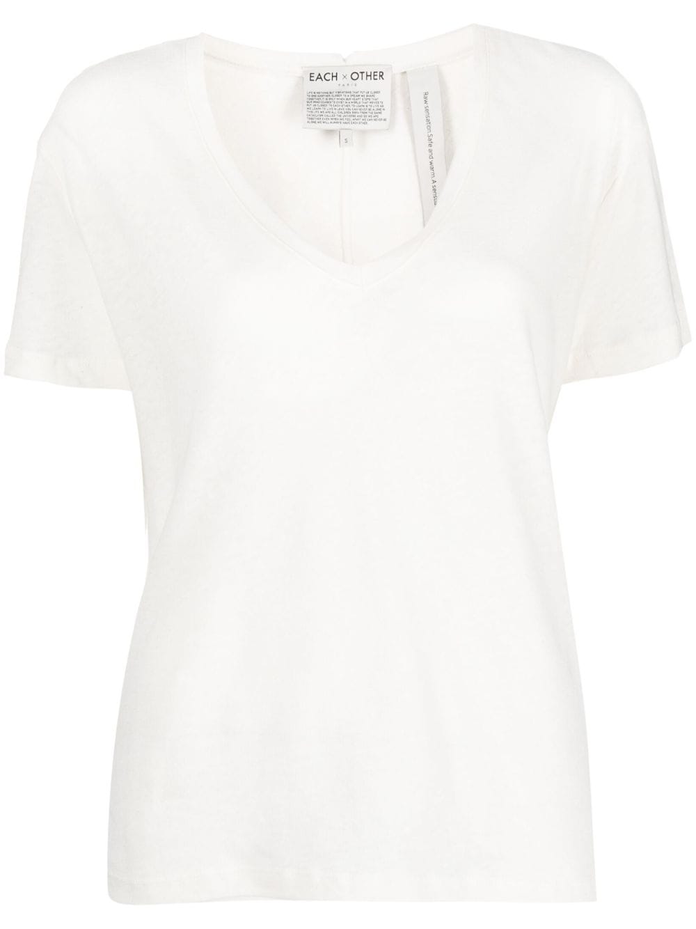 Each X Other mélange V-neck T-shirt - Neutrals von Each X Other