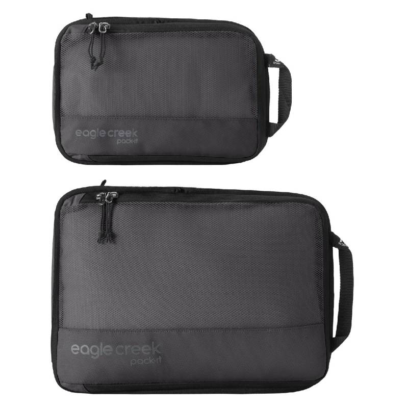Pack-It Reveal Compression Cube Set S/M, Schwarz von Eagle Creek
