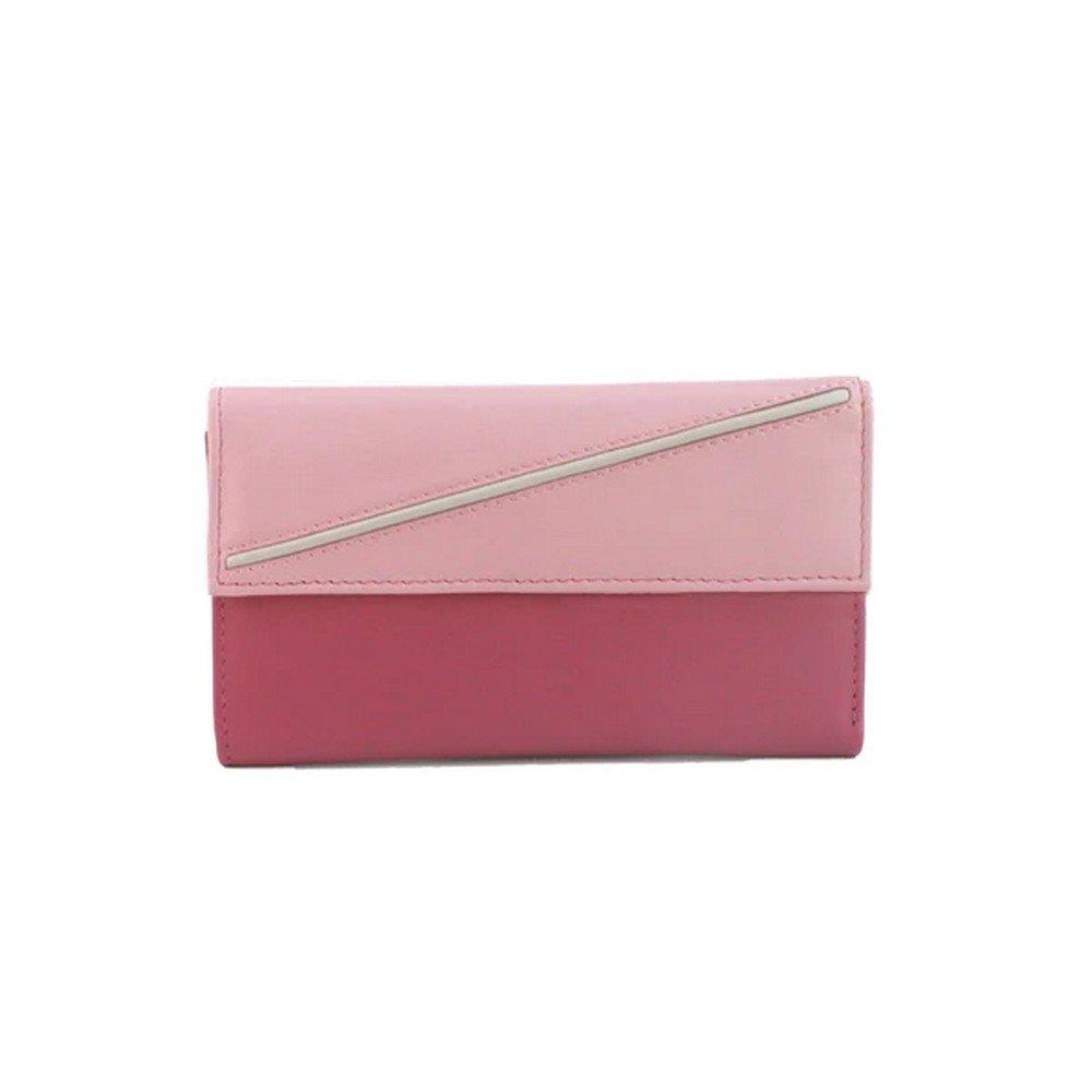 Andria Leder Brieftasche Blockfarben Damen Pink ONE SIZE von Eastern Counties Leather