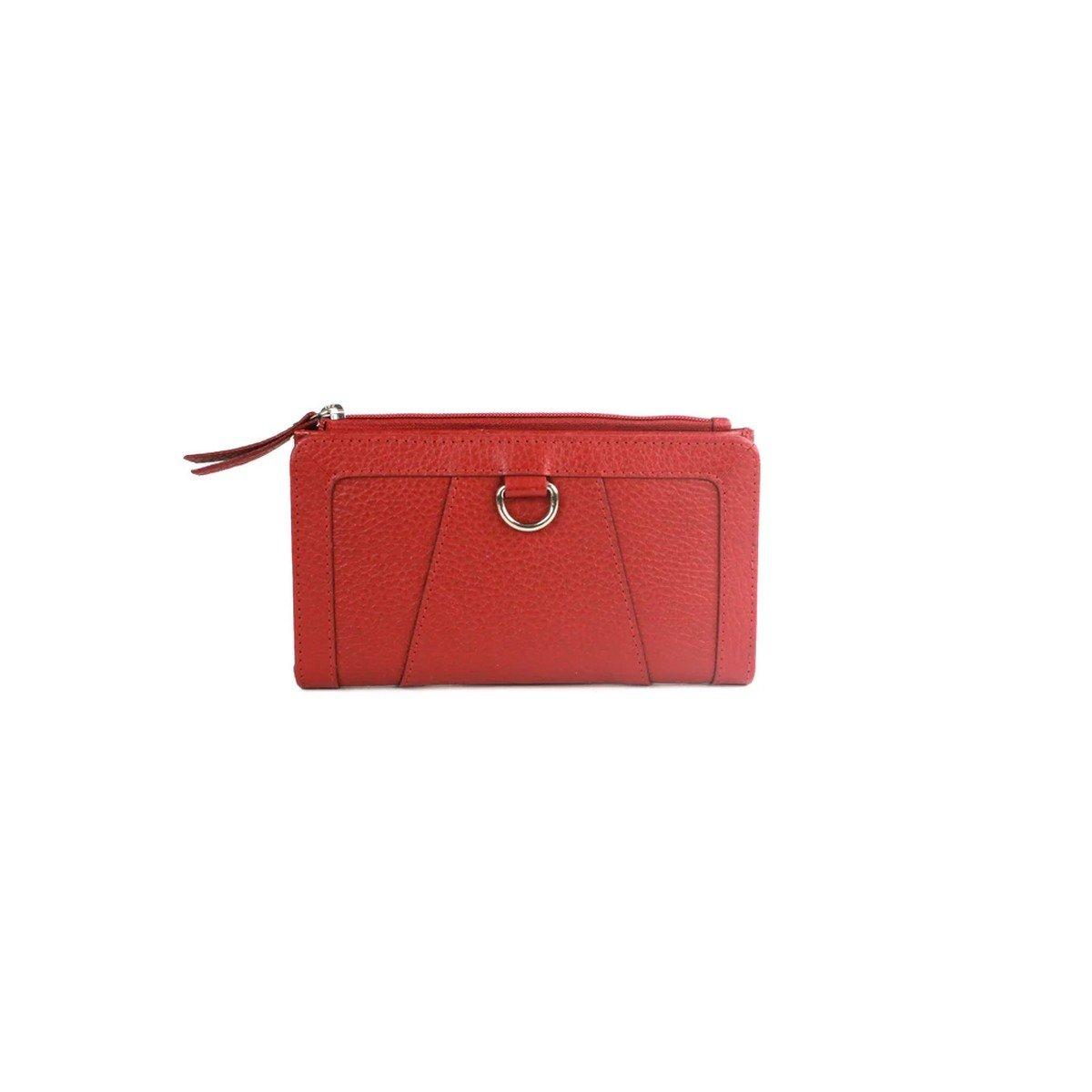 Davina Leder Brieftasche Damen Rot Bunt ONE SIZE von Eastern Counties Leather