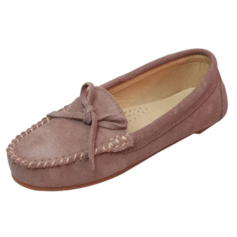 Moccasins Aus Wildleder Damen Pink 41 von Eastern Counties Leather