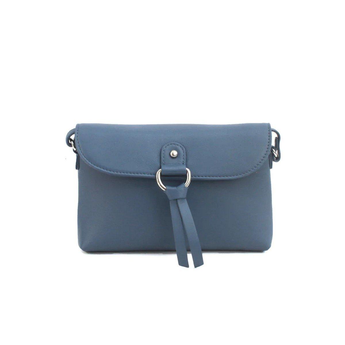 Handtasche Cleo, Leder Damen Blau ONE SIZE von Eastern Counties Leather