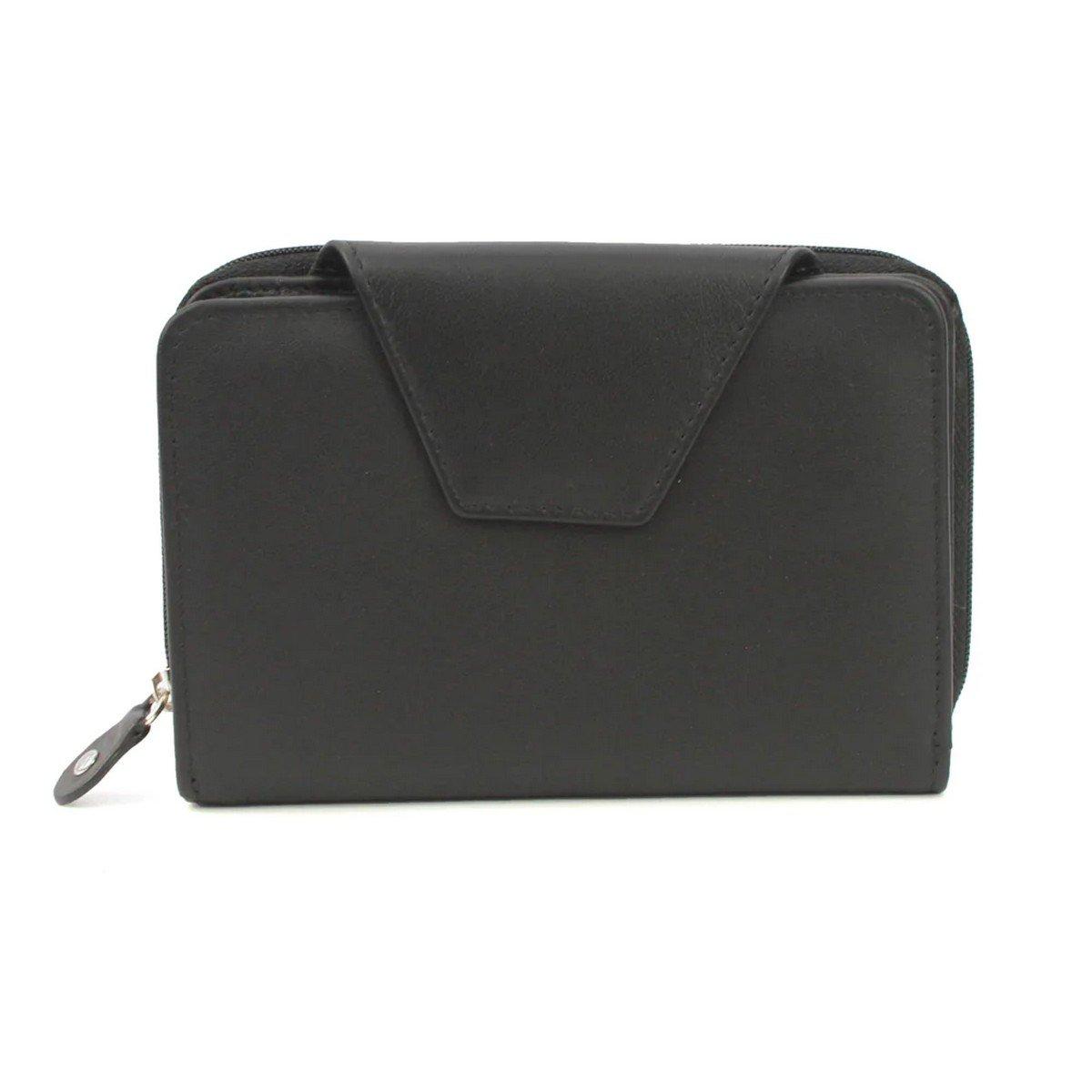 Lois Brieftasche Unifarben Damen Schwarz ONE SIZE von Eastern Counties Leather