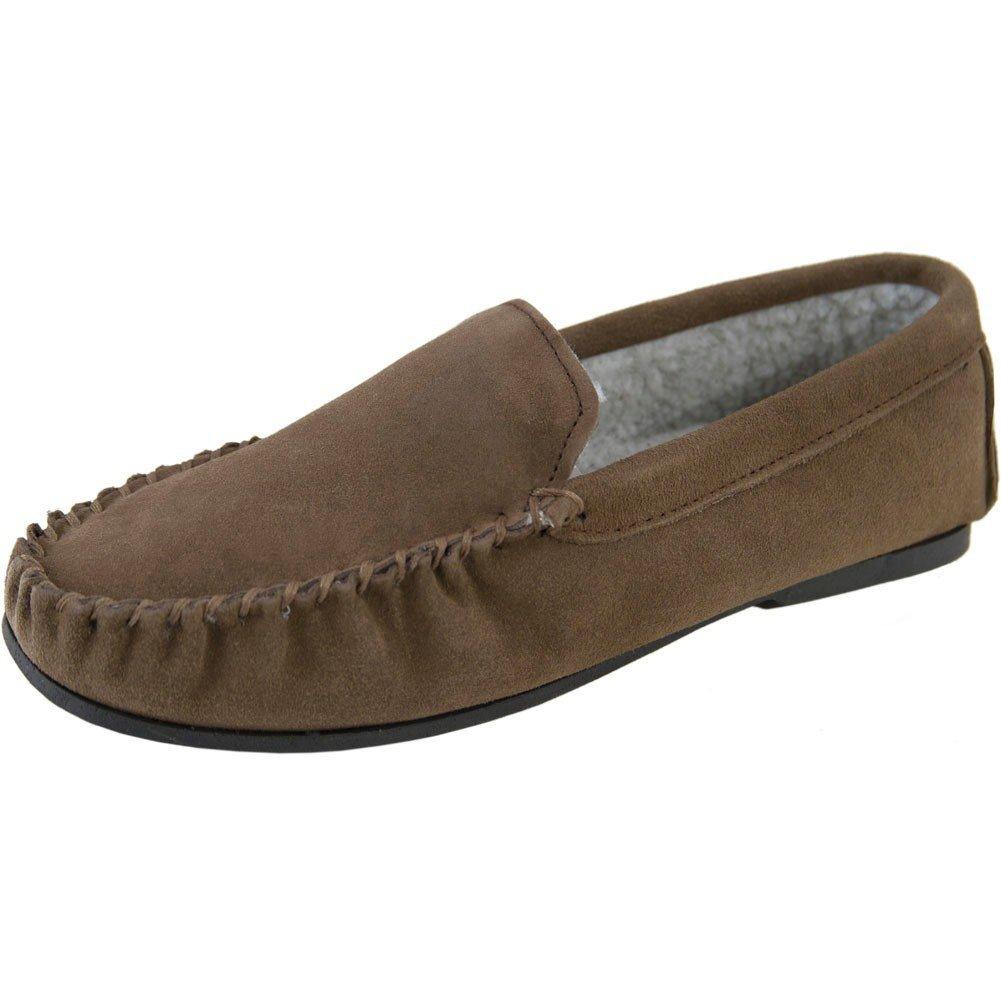 Moccasins Aus Wildleder Mit Berbervliesfutter Herren Braun 41 von Eastern Counties Leather