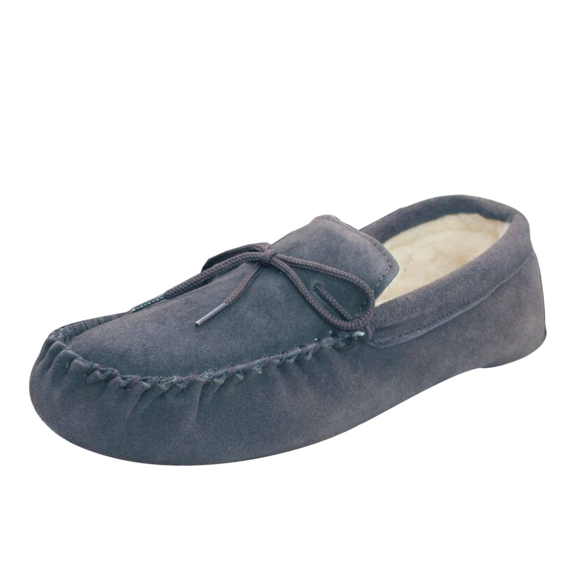 Moccasins Mit Weicher Sohle. Damen Marine 44 von Eastern Counties Leather