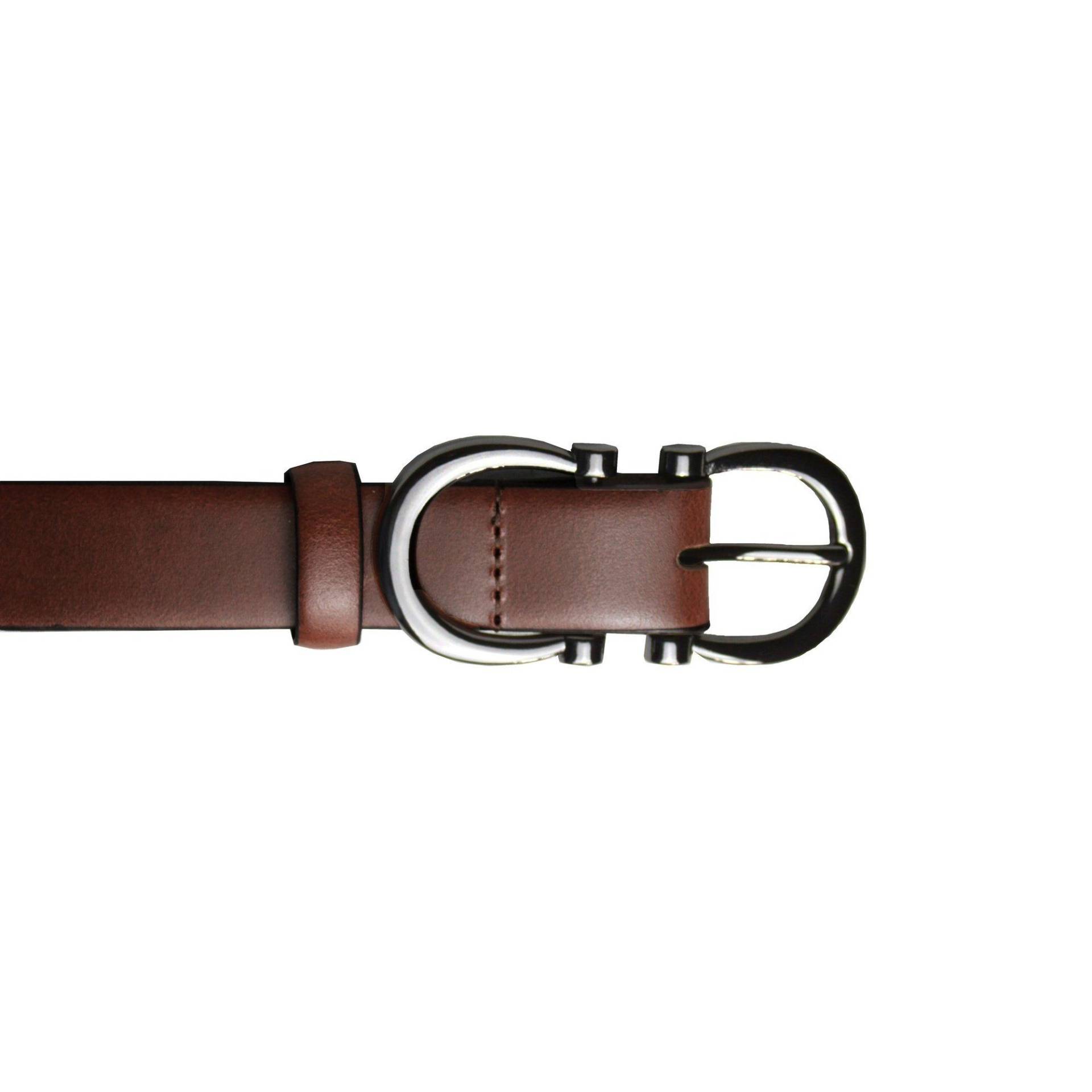 Feature Schnalle Gürtel Damen Braun 44 von Eastern Counties Leather