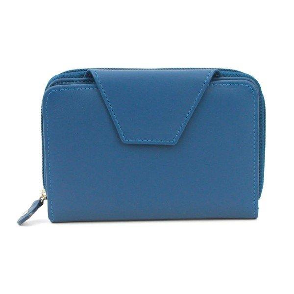 Lois Brieftasche Unifarben Damen Blau ONE SIZE von Eastern Counties Leather