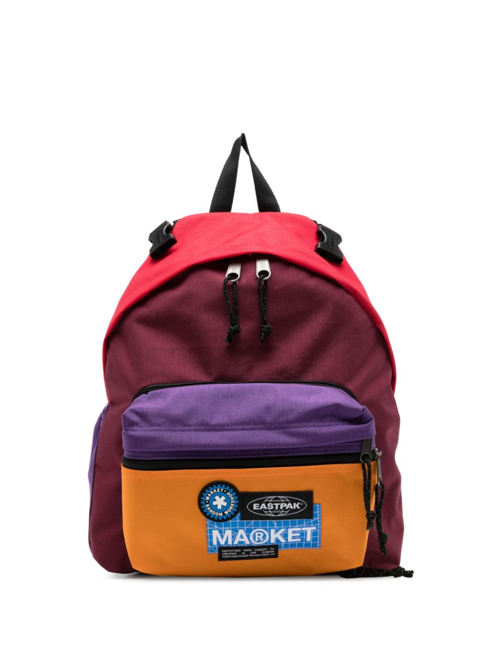 Eastpak logo-patch colour-block backpack - Red von Eastpak